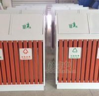 戶外鋼木分類垃圾桶堅固耐用 維護(hù)邵陽市容環(huán)境