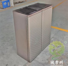 室內(nèi)電鍍腐刻不銹鋼分類垃圾桶單筒